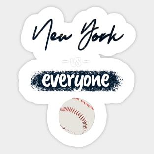 NY vs EVERYONE: Baseball Special Occasion Sticker